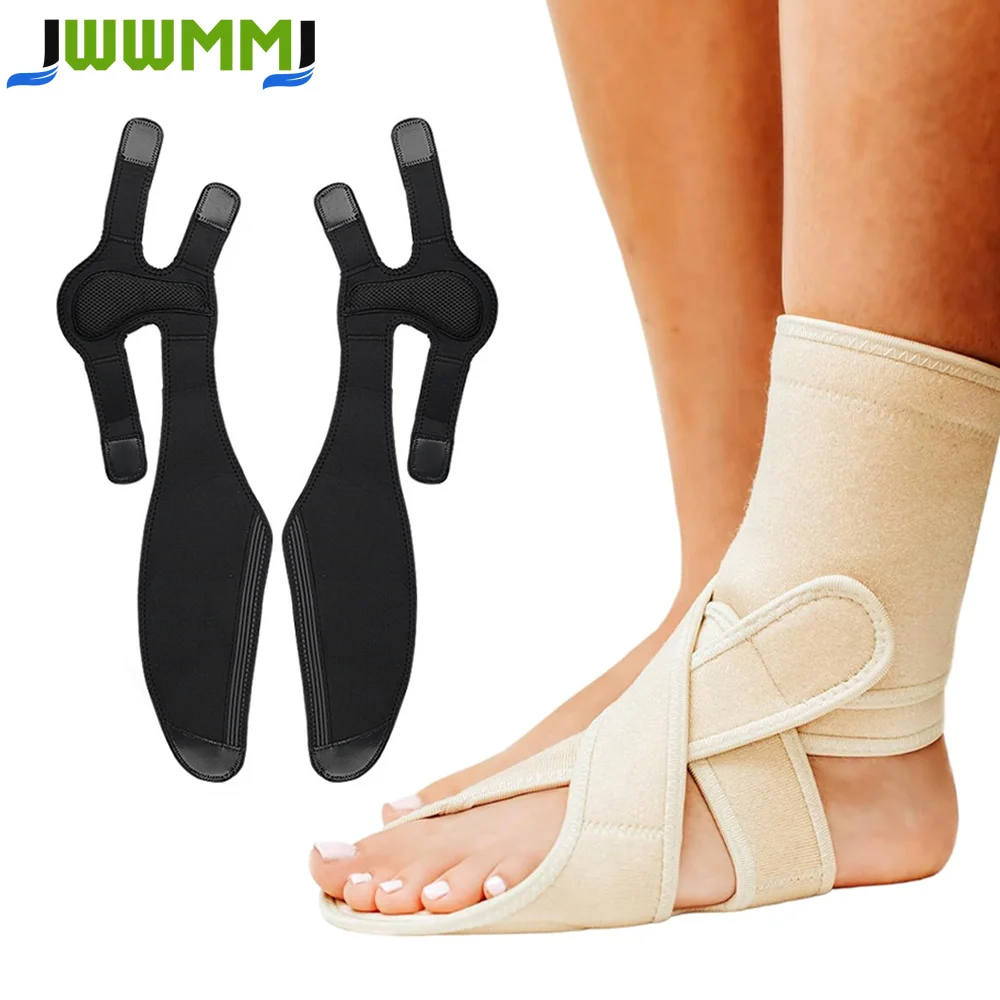 1PCS Drop Foot Brace for Walking - Breathable Neoprene, Adjustable Ankle Brace, Achilles Tendonitis, Plantar Fasciitis, Stroke