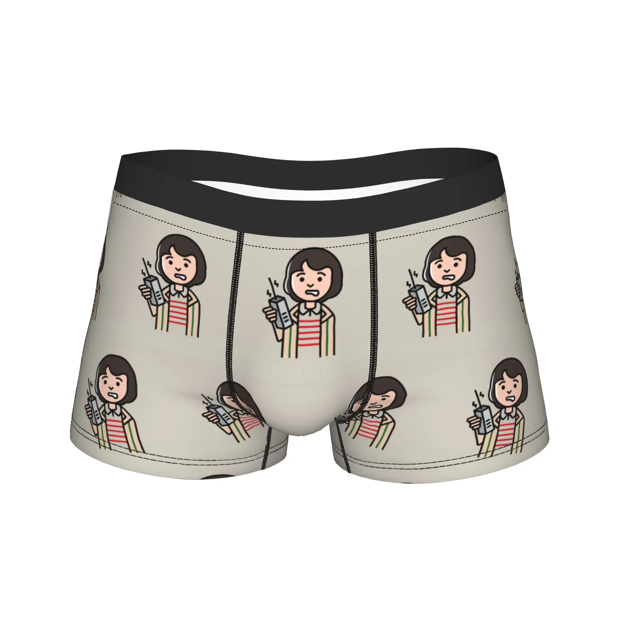 

Stranger Characters Underwear Men Shorts Briefs Sexy Soft Boxershorts Quality Pattern Large Size Panties