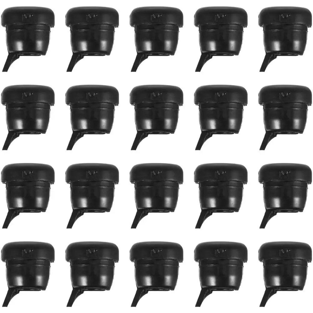 

20 Pcs Strain Relief Joint Gl Strain Relief Cord Connector Black Small Adapters Protect Wires Wear ganized Solution