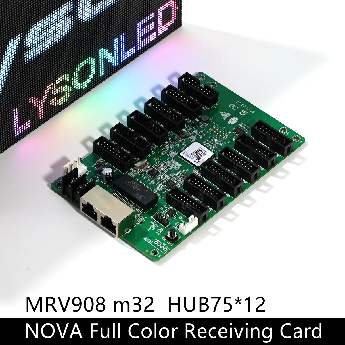 

Linsn RV908m32 Synchronization Full Color Video Display Receiving Card RV908 Work For P2.5 P4 P5 P6 RGB LED Matrix Panel