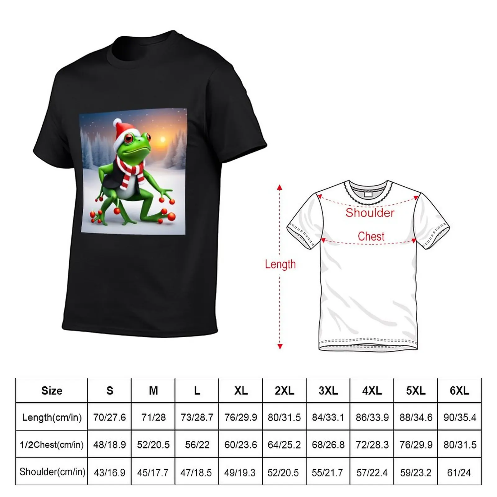 Christmas Frog: Jolly Jumper Toad T-Shirt plus size t shirts cute clothes sweat shirt animal print shirt for boys T-shirt men