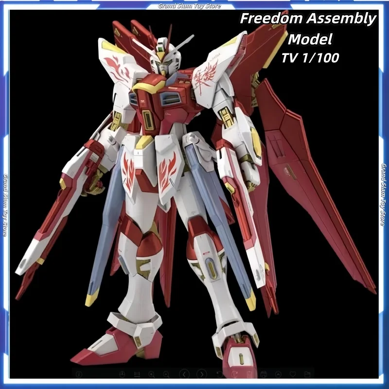 

Tv 1/100 Strike Freedom Assembly Model Zgmf-X20a Mech Robot Figures Desk Action Figurine Room Ornament Toys Birthday Gifts Toys