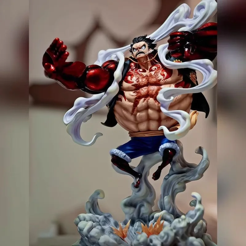 

New 40cm One Piece Anime Figure Monkey D. Luffy Gear 4 Gk Statue Action Figurine Collectible Model Doll Toy Gift For Kids Boys