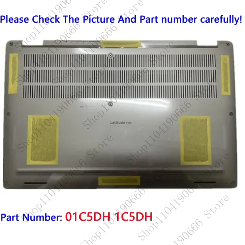 

bd 01C5DH 1C5DH Gray New For Dell Latitude 7410 E7410 Bottom Lower Case Base Cover.