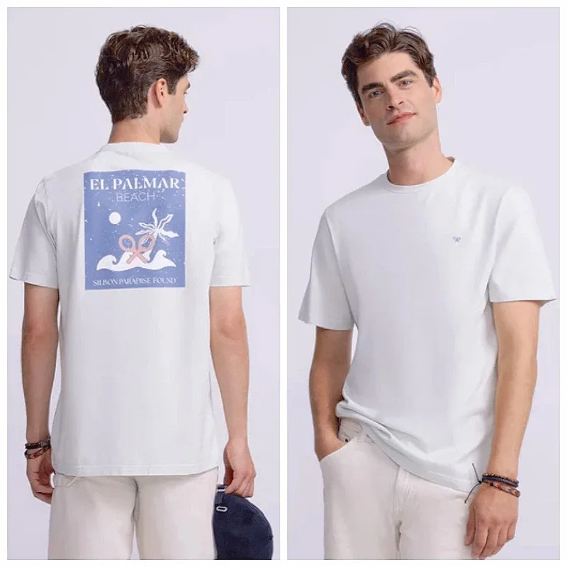 Silbon صيف جديد إلكتروني طباعة الرجال والنساء قصيرة الأكمام تي شيرت علوي مريح الرياضة اللياقة البدنية تنفس تي شيرت كامل #5