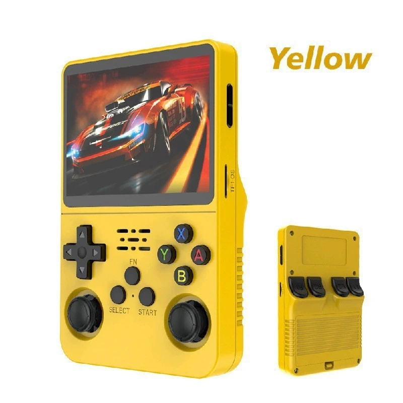 

R36S Classic Retro Game Console with ARKOS System Video Games Single Card Portable Hand-held Gaming Console Kids Gift 3.5 Inch