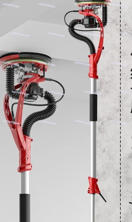 220V Wall Polishing Grinding Double Led Light Wall Putty Polisher Machine BB 1380W Adjust Speed Drywall Sander