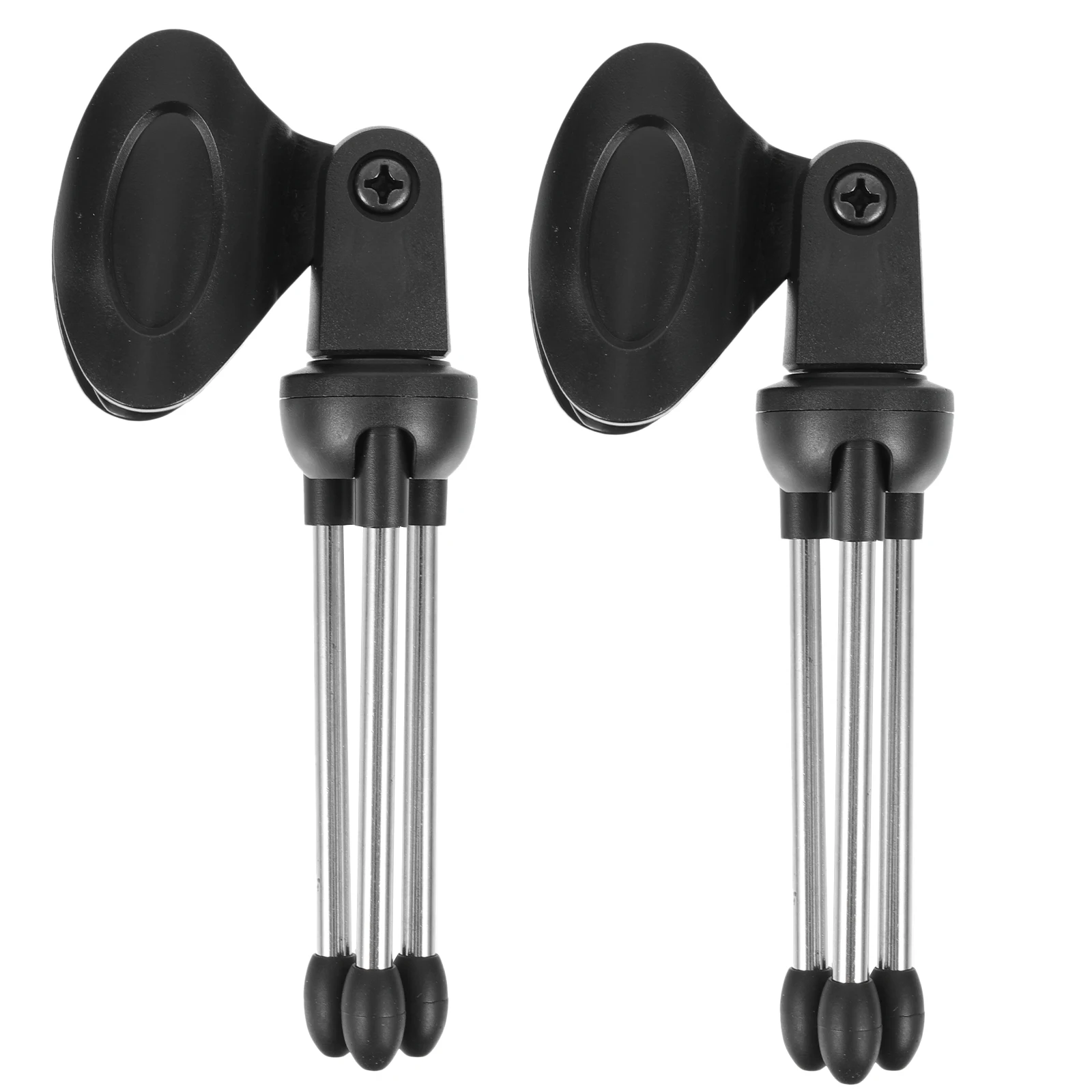 

2Pcs Foldable Microphone Tripod Stand Desktop Metal Bracket Adjustable Angle for Broadcasting Recording Conference Calls