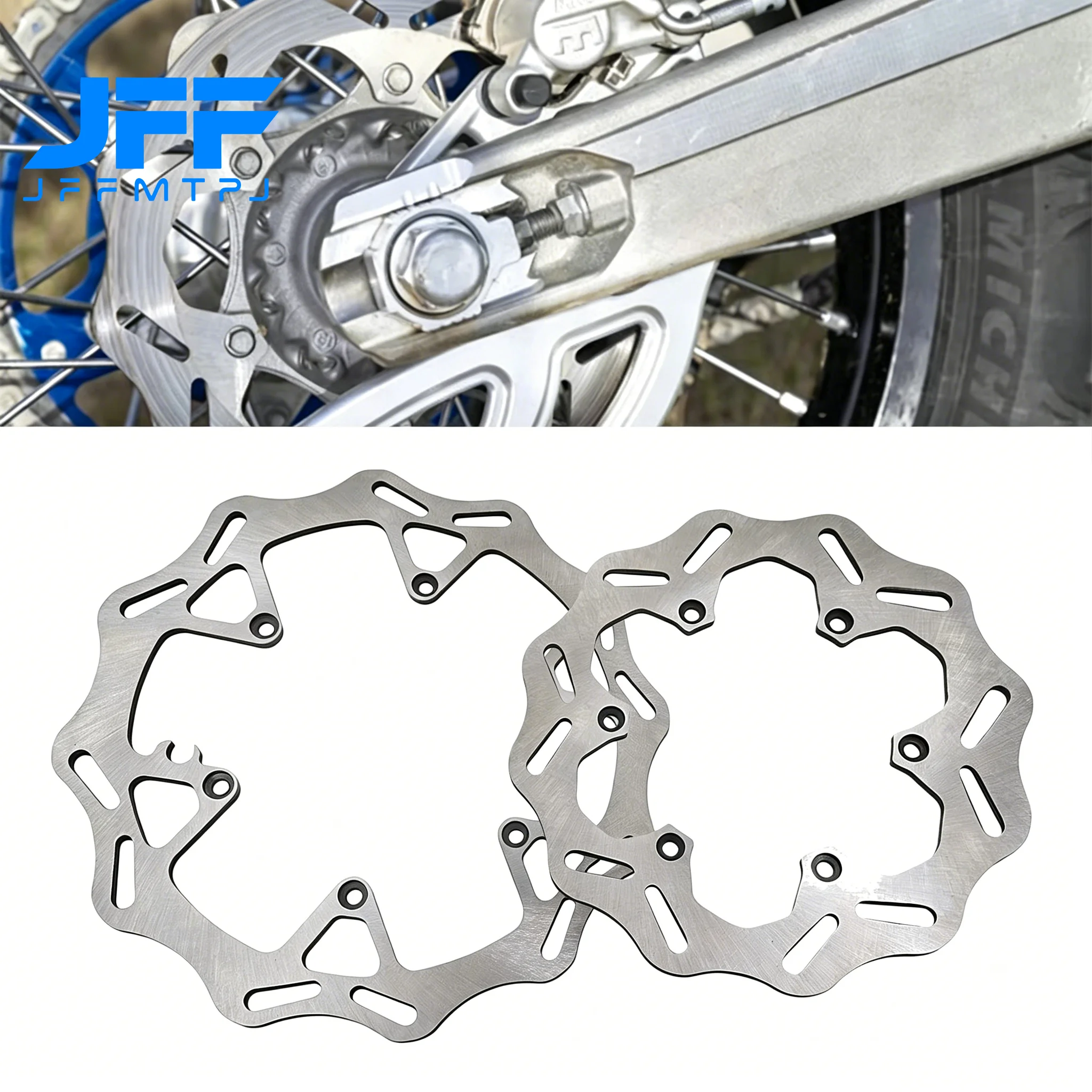 Motorcycle 260MM 220MM Front Rear Brake Disc Rotor Set For KTM EXC EXCF SX SXF XC XCF For Husqvarna TE FE TX FX TC FC 125-530cc