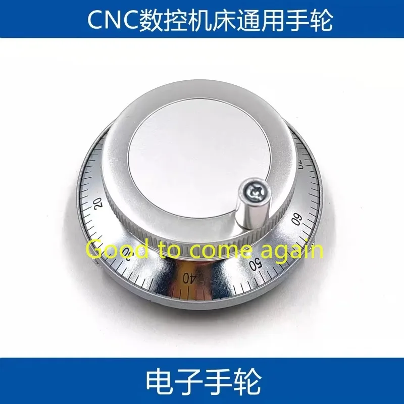 CNC Pulser Handwheel MPG HM60 Series 47mm Diameter 25 100 Pulse Long Driver Voltage Output 5Vdc Hand Wheel Rotary Encoder