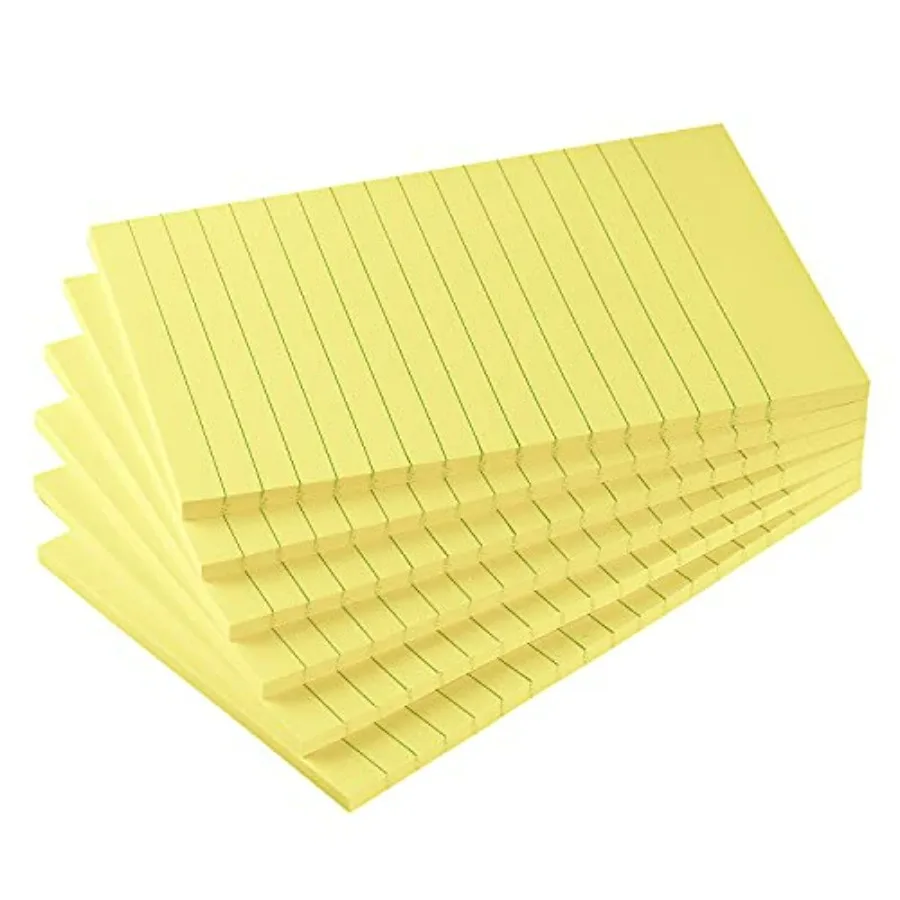 

Pads Lined Sticky Notes with Lines 4x Self-Stick Notes Sticky Notes, 45 Sheets/Pad