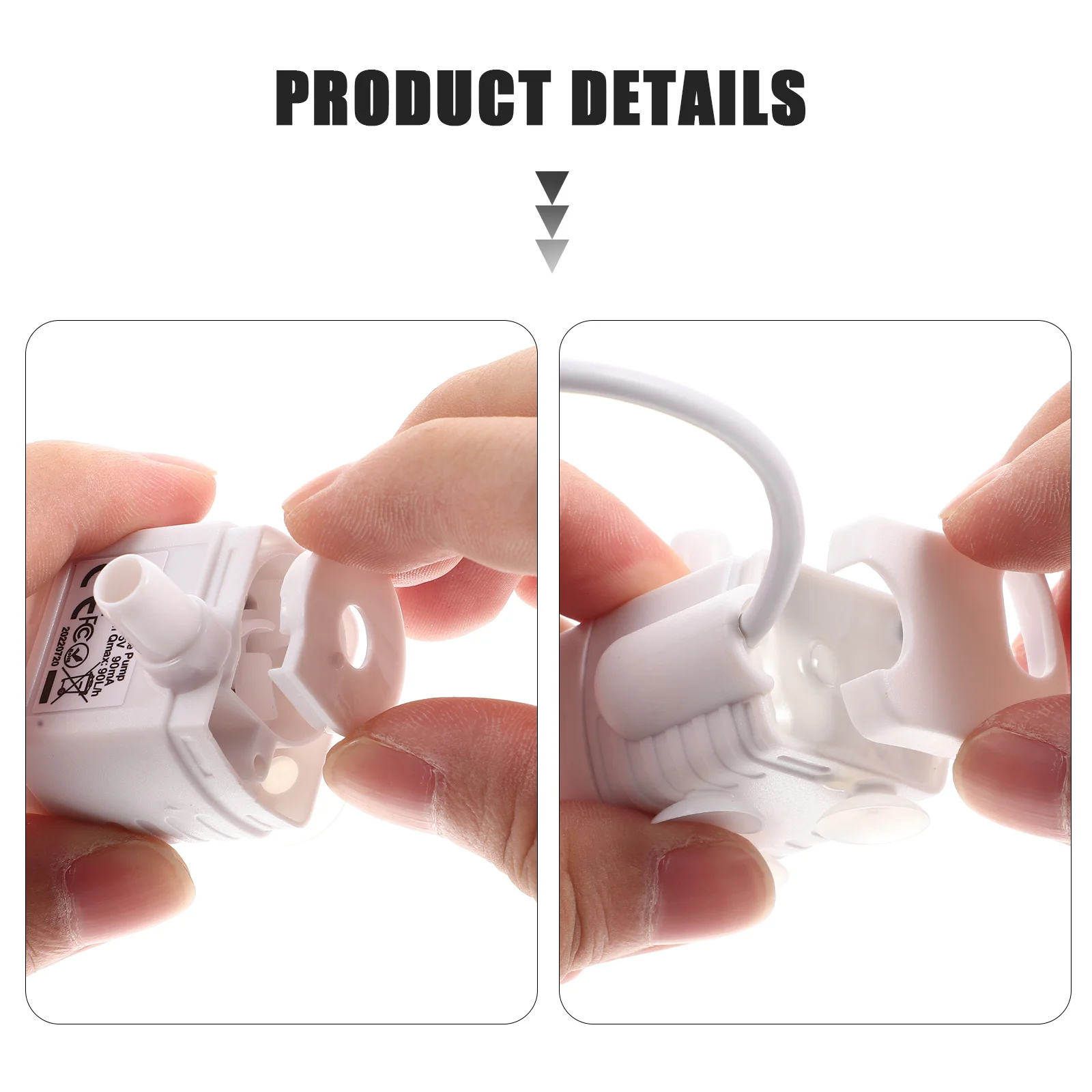 

Pet Water Dispenser Pump USB Submersible Cat Fountain Pump Quiet Durable Replacement for Pet Water Fountain Accessories