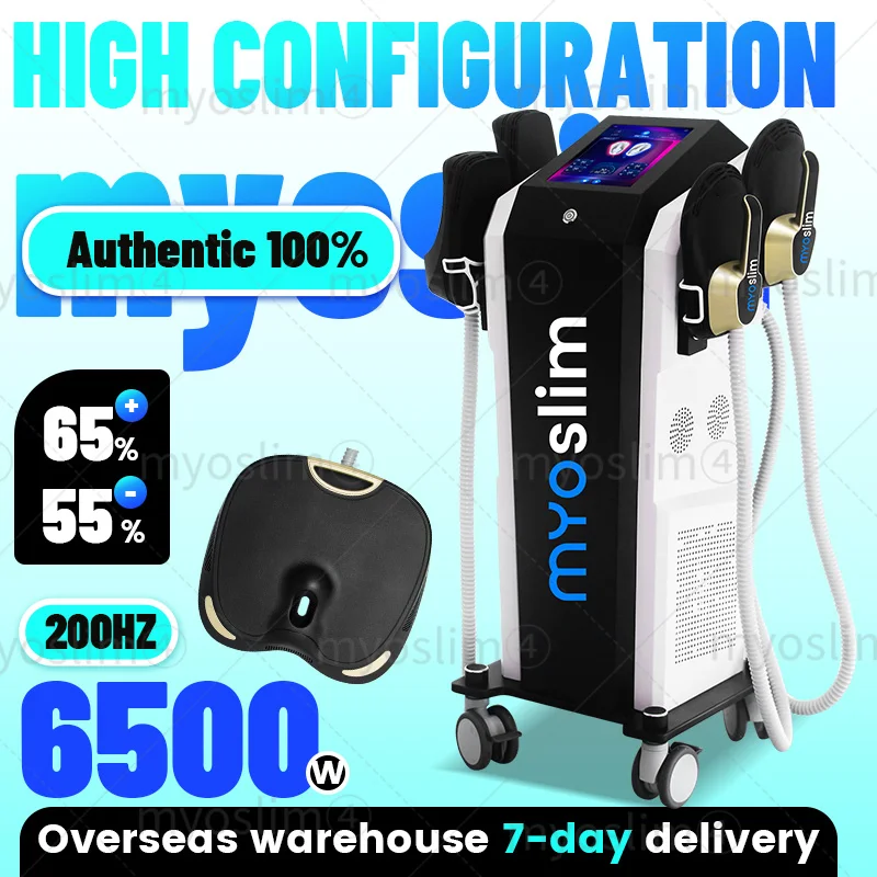 

6500W RF 15T 200HZ Myoslim Body Shaping Machine Muscle Growth Fat Burn High-Intensity Electromagnetic Stimulator