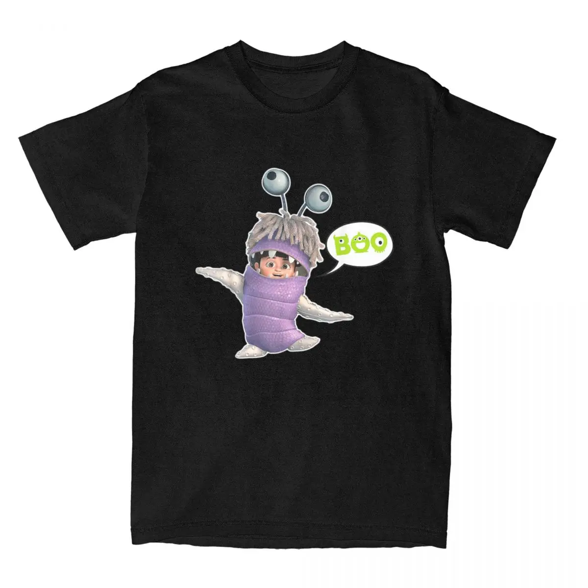 Monsters Inc Boo Traje Dança T-shirt para Homens e Mulheres, 100% Algodão T Shirt, O Neck, manga curta, gráfico impresso roupas