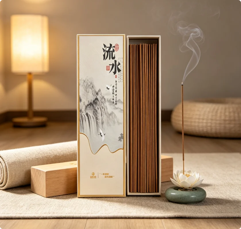 Natural Pure Sandalwood Incense Sticks , Relieve Stress Improve Sleep,  Ideal Indoor Home Yoga Meditation Gift Present