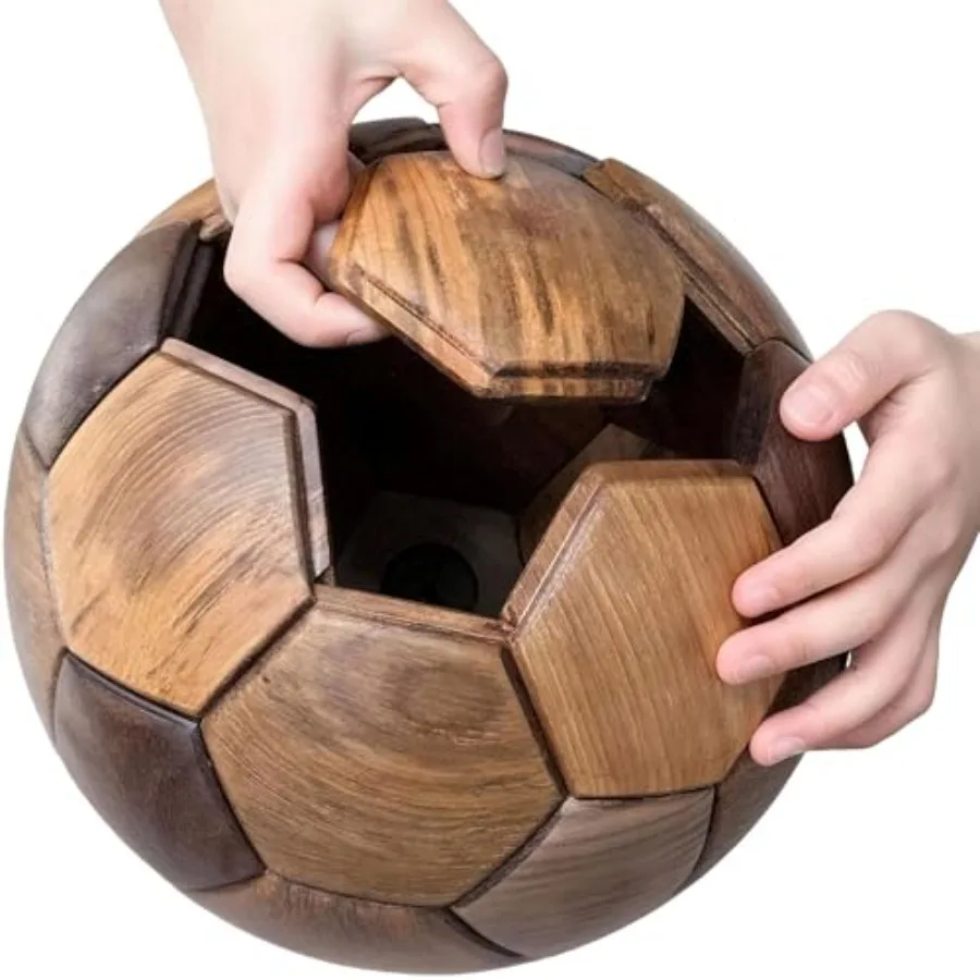 

3D Wooden Soccer Puzzle Handmade DIY Football Puzzle Gift for World Cup Souvenirs Luxury Home Decoration Ball Ornaments Decor f