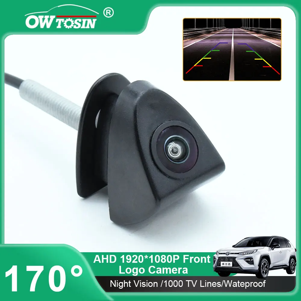For Toyota Avensis Crown Reiz Prius Prado Camry Yaris Corolla Hilux Vehicle Camera 170°AHD 1920*1080P Front Logo View Car Camera