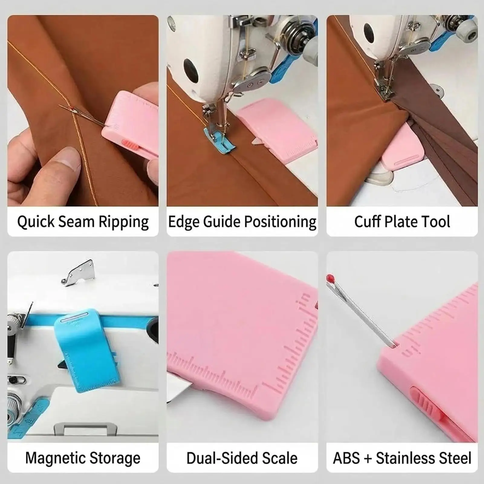 

Магнитный направляющий элемент для шитья, многофункциональный инструмент для позиционирования, швейные принадлежности для начинающих и профессиональных портных.