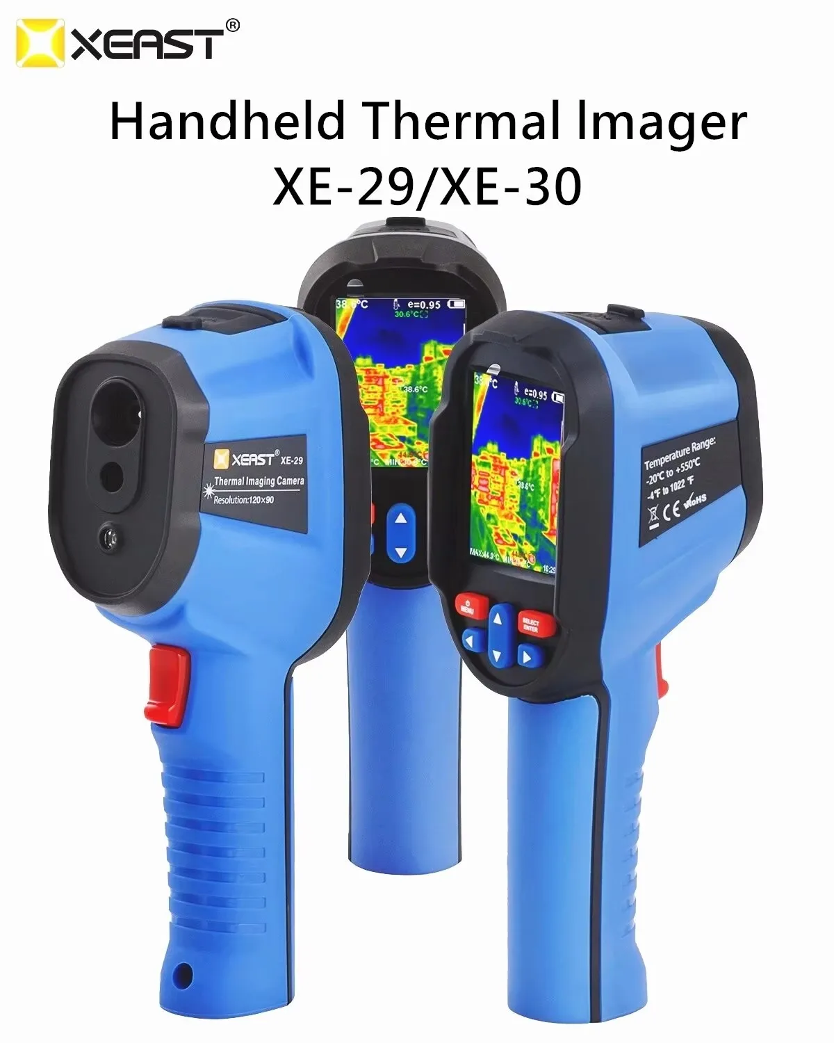 XEAST 2023 Hot Sales Infrared Thermography with USB Super 120*90 High Resolution XE-29 PK UTi120S  VIDEO Thermal Imaging Camera