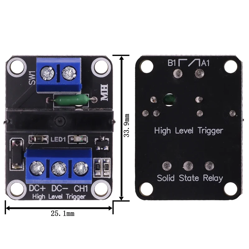 1/2/4/6/8 Way Channel 5V DC Relay Module Solid State High Low Level G3MB-202P SSR AVR DSP for Arduino Diy Kit