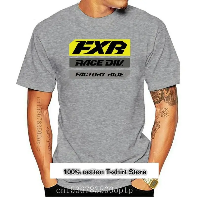 FXR-Camiseta de algodón para hombre, camisa negra de alta visibilidad para motocrós todo terreno, informal, Verano