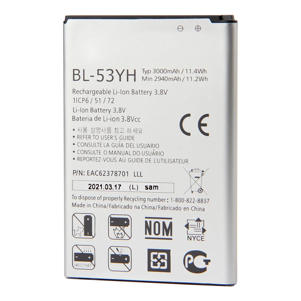 NEW Replacement Phone Battery For LG G3 F400L G4 H818 G5 VS987 Q6 G6 mini M700A G6 G600L G7 ThinQ + G710 G8 ThinQ G820