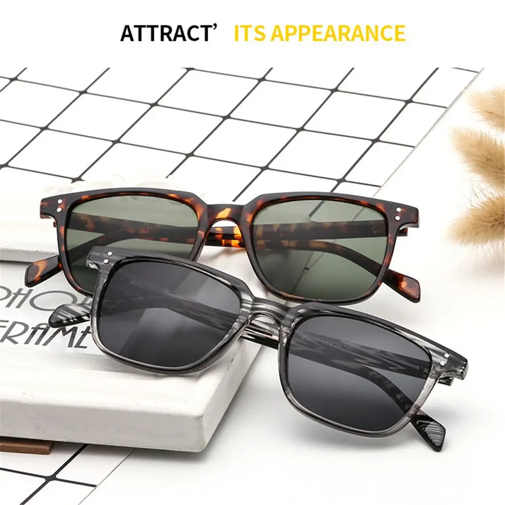 Gafas de sol cuadradas para hombre y mujer, lentes de sol Retro, Vintage, a la moda, para conductor