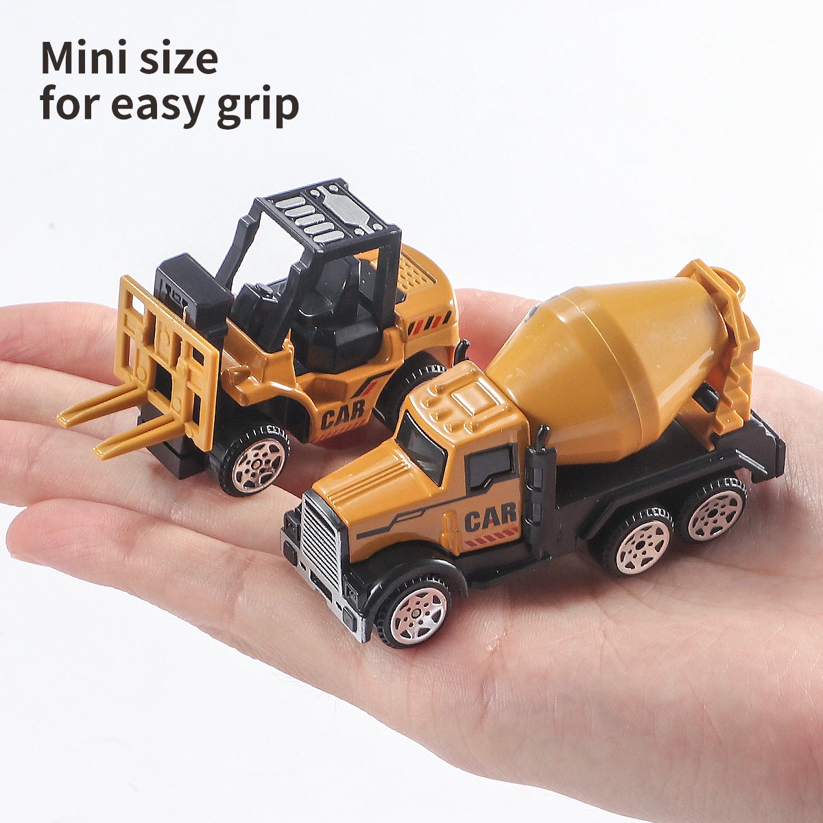 6pcs/set Toys for Boys Alloy Engineering Truck Toy Car Excavator Bulldozer Roller Miniature Model Diecast Kid Birthday Gift