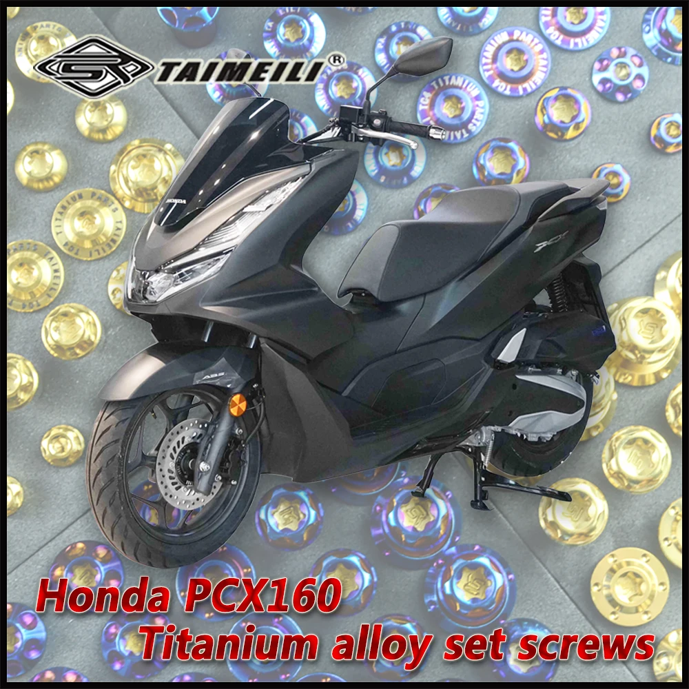 

TAIMEILI titanium alloy screws are suitable for repairing and modifying screws in the Honda PCX160 motorcycle set NO.1