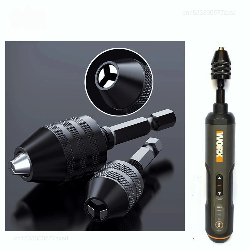 Xiaomi Worx WX240 Electric Screwdriver Conversion Chuck Hex Handle Fried Dough Twist Drill Universal Chuck Three Jaw Accessories