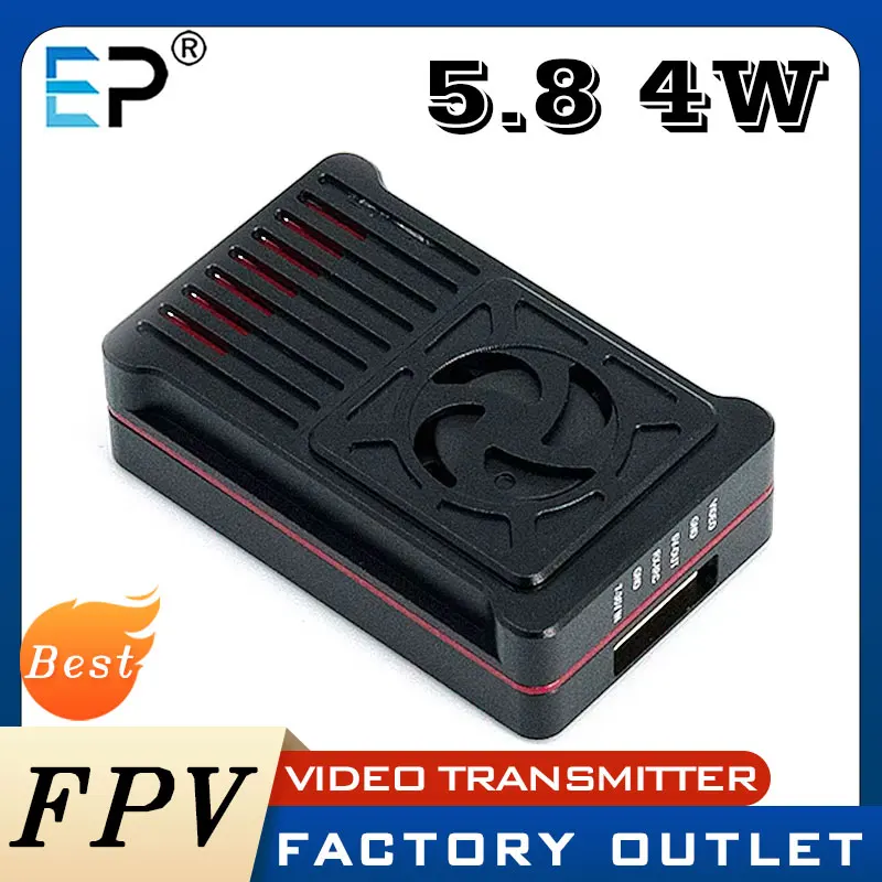 

E-power 5.8G 4W FPV Video Transmitter VTX 48CH 4000W Built-in Heat Sink+Fan For Long Range FPV Drone RC Model Parts