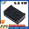 電子電源fpvビデオ送信機、内蔵ヒートシンク、長距離ドローン用ファン、rcモデル部品、5.8g、4w、vtx、48ch、4000w 1