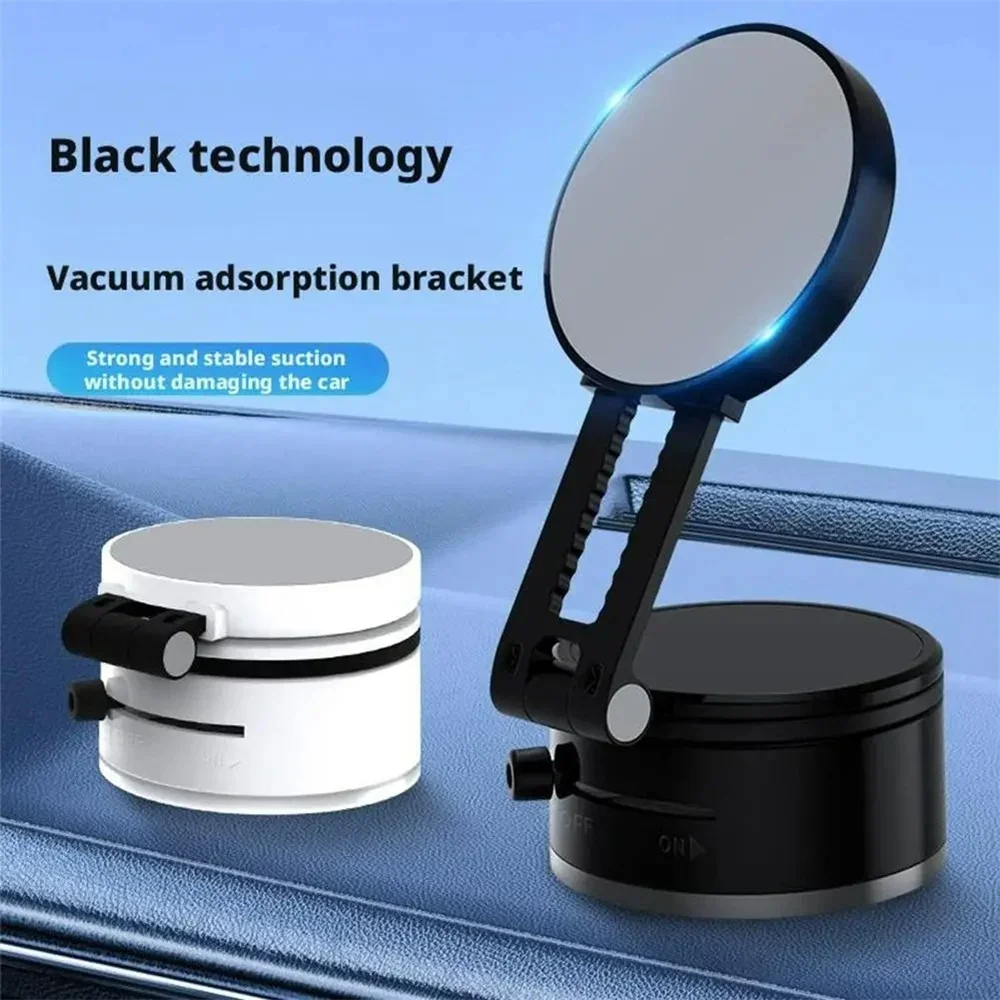 

Magnetic Phone Car Holder Foldable Vacuum Suction Cup Mount Navigation Holder 360° Adjustable Portable Adsorption Bracket in Car