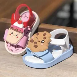 Summer Kids sandals Cute cookies Jelly Shoes Boys Casual beach shoes Girls baby shoes