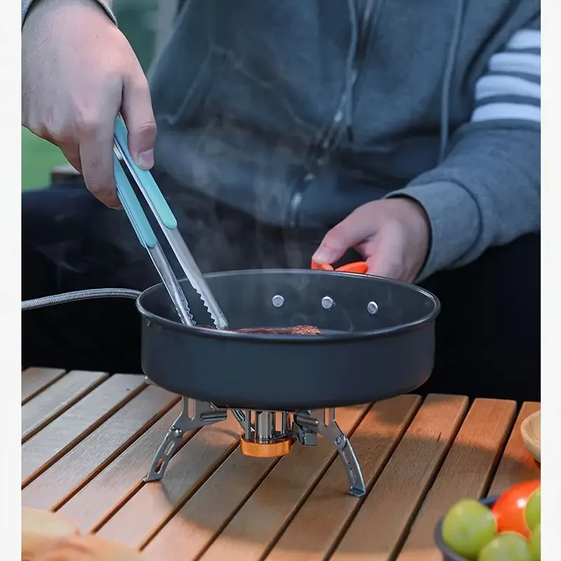 Outdoor Pots, Aluminum Alloy Material, Portable Convenient Storage, Frying Pot, Perfect For Outdoor Camping With Storage Bag