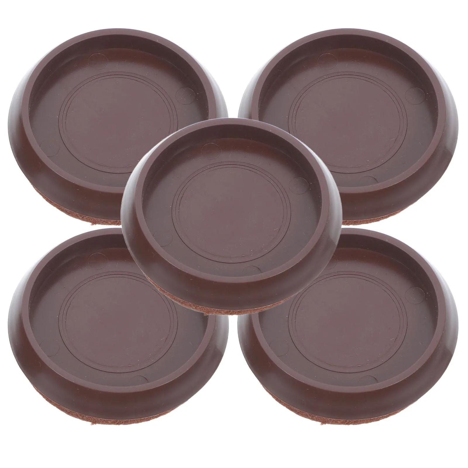 

5Pcs Plastic Round Furniture Caster Cups Anti-Skid Pads Furniture Leg Protectors for Carpet Hardwood Floors Anti-Slip Casters