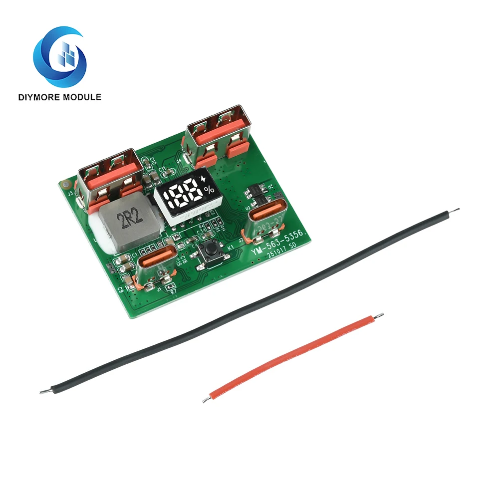 Fast Charging 22.5W Mainboard Power Bank DIY Module Portable Power Bank DIY Kit Supports PD QC VOOC