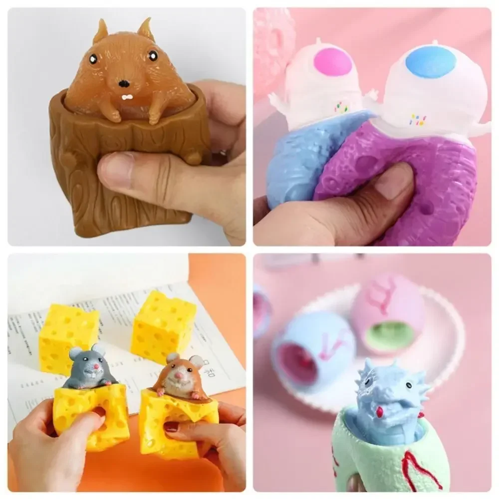 

Mouse and Cheese Pop Up Mouse and Cheese Cabbage Rabbit Tea Cup Squirrel Multiple Types Random Color Children Adult Toys