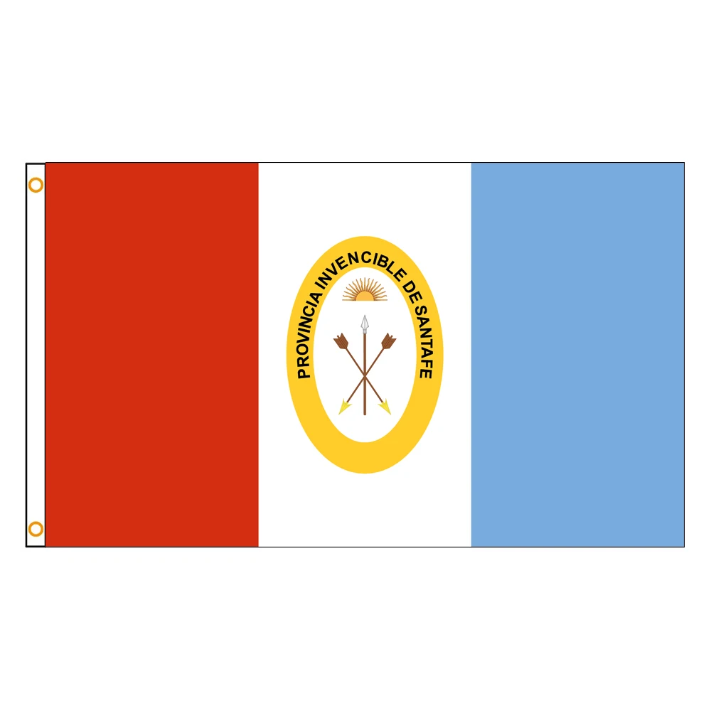 3x5 Ft Santa Fe Flag Vivid Color and Fade proof The Jujuy flags of Argentina Polyester with Brass Grommets 3 X 5 Ft