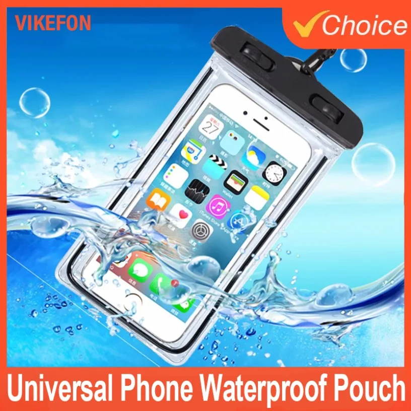 

1pcs Universal Waterproof Phone Pouch Cellphone Dry Bag Case Underwater Phone Protector PV Cover for Kayaking, Beach, fishing