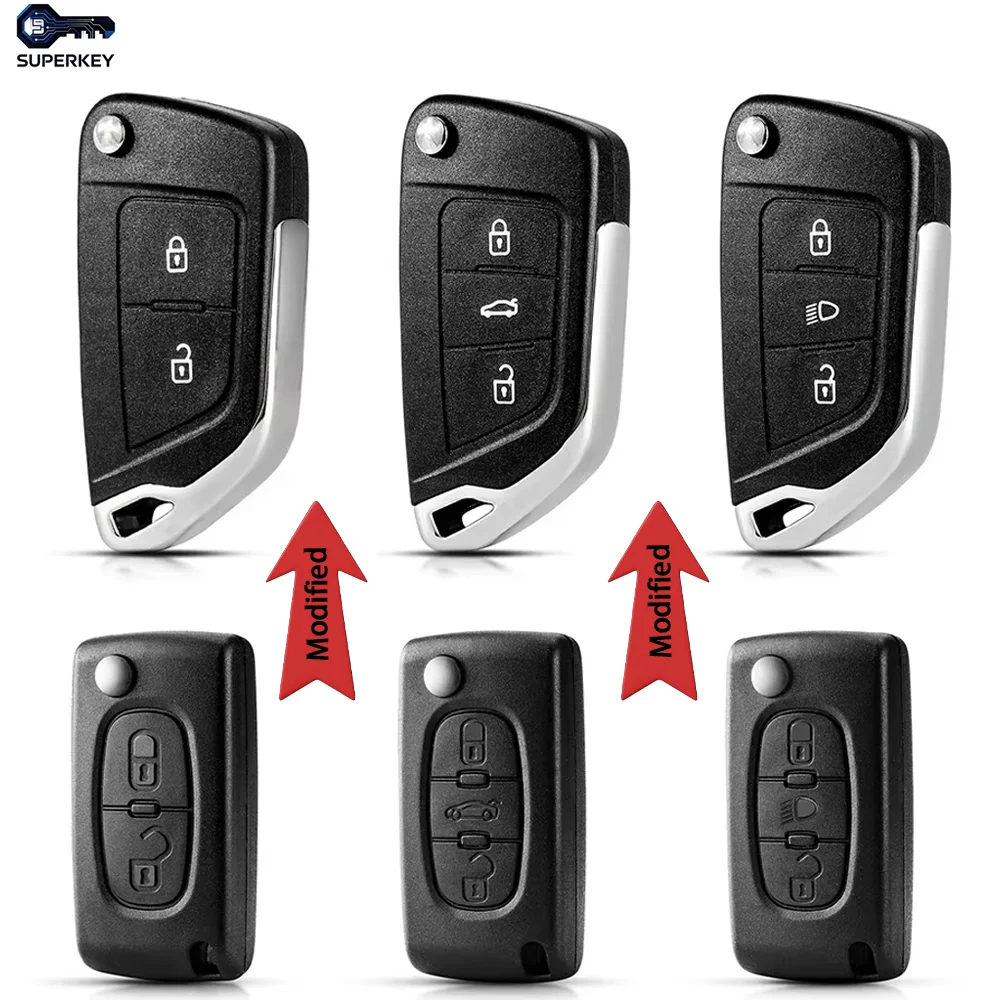 Modified For Citroen C2 C4 C3 C5 C6 For Peugeot 107 207 307 407 306 308 408 508 partner CE0523 CE0536