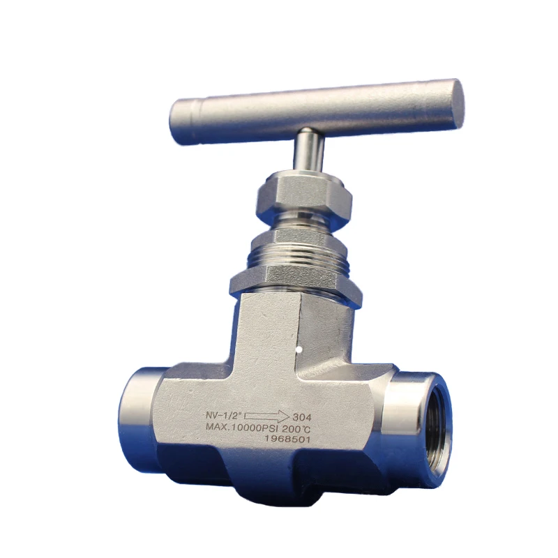 

3/8" 1/2" 304 Stainless Steel High Pressure Needle Valve DN10 DN15 Female Thread Needle Globe Valve