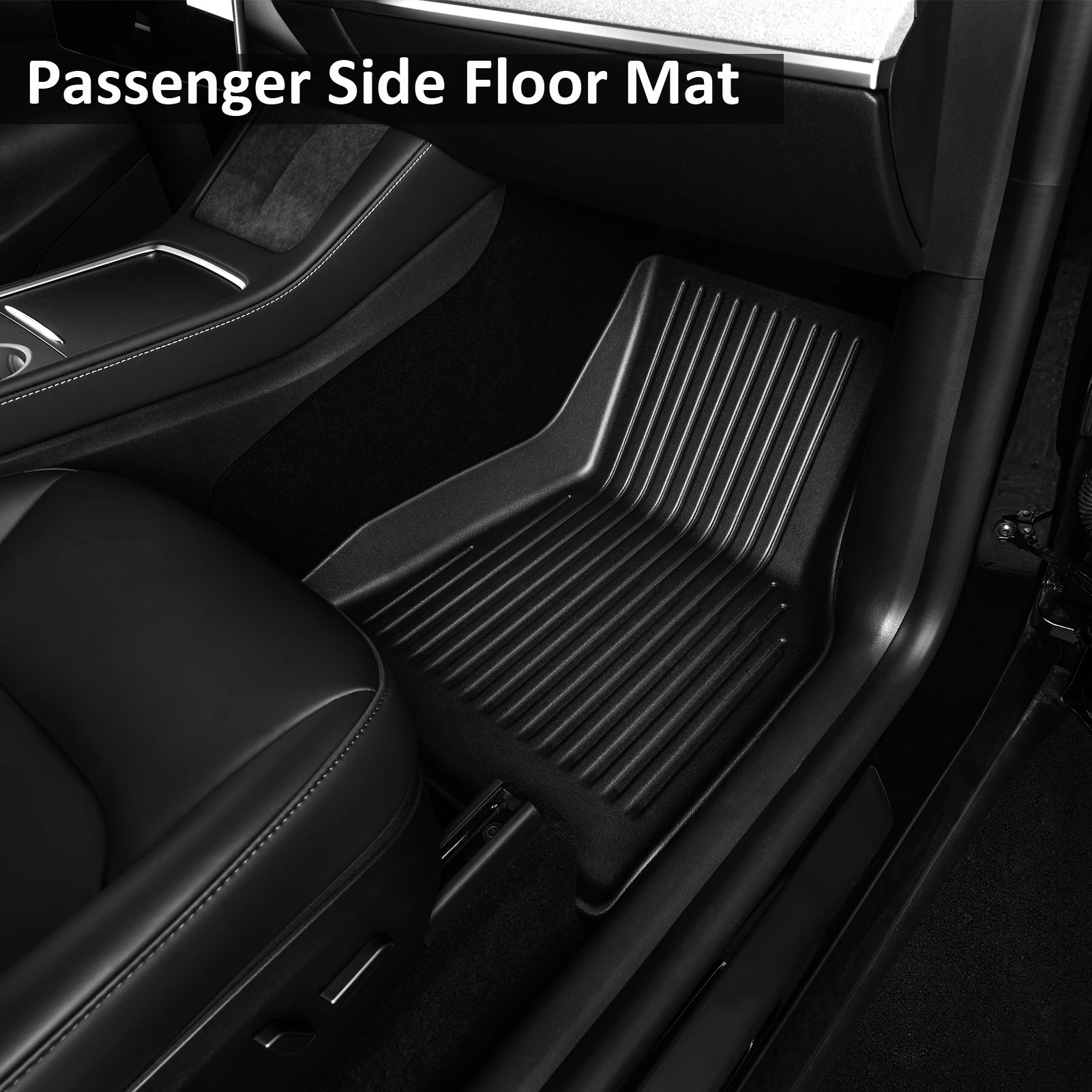 For 2025‑2026 Model Y Juniper 7Pcs TPE Floor Mats Full Set, All Weather Waterproof Non‑Slip Odorless Cargo & Rear Seat Back Cover, Not Fit Standard Version, Only 5‑Seater