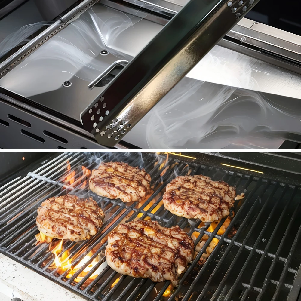 4 Pack 14.6 Inch Metal Grill Divider Plate 97371 Heat For Nexgrill 720-0697 720-0830H BBQ Accessories