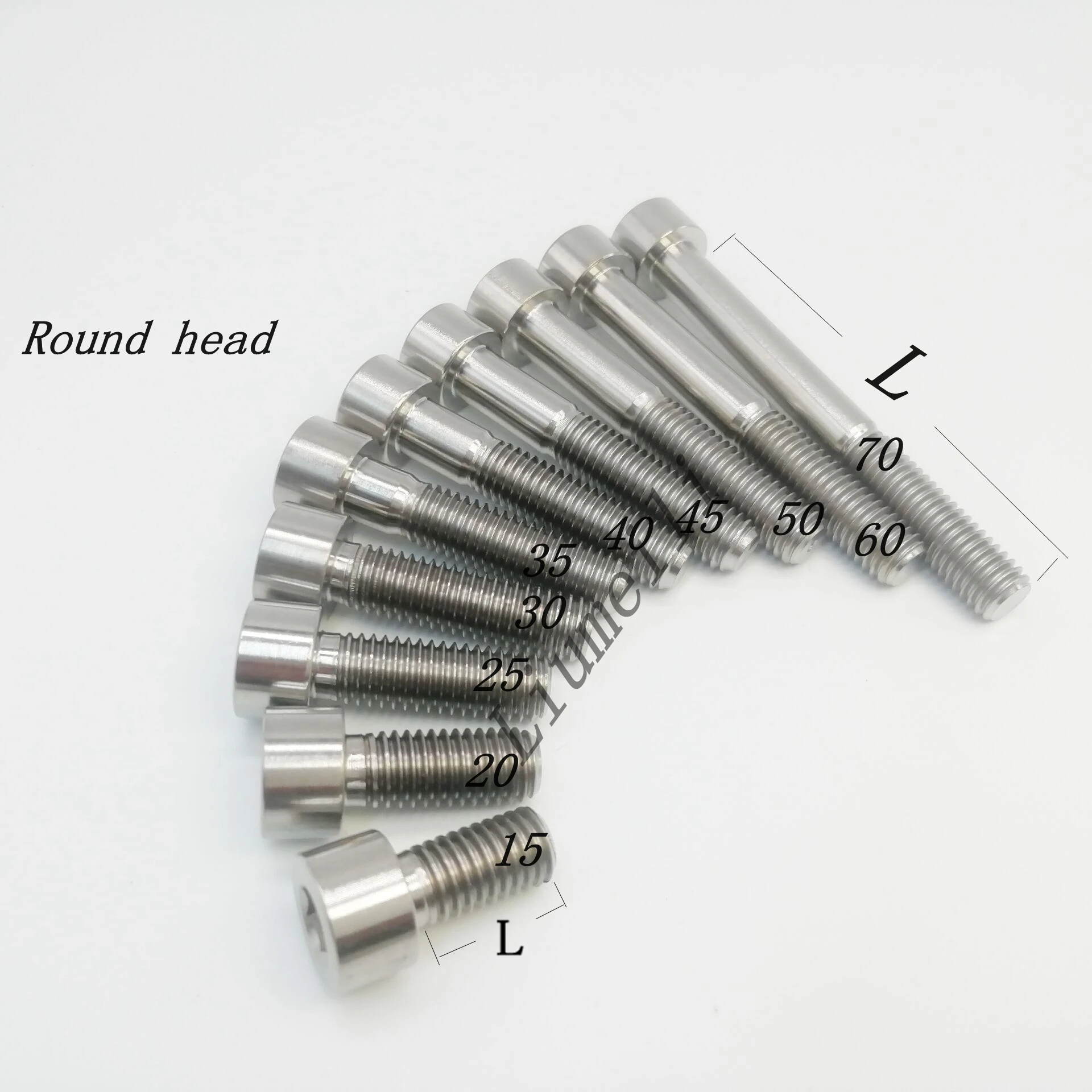 Liumeili Titanium Ti Bolts M8X15 20 25 30 35 40 45 50 60 70mm Allen Key Taper Head Screw For Bicycle Motorcycle Car Ti Fastener