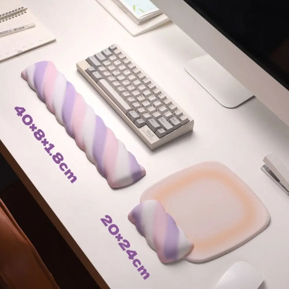 

Portable Ergonomic Silicone Wrist Support Memory Foam Pain Relief Keyboard Wrist Pad Non-Slip Support Cushion Wrist Pad Work