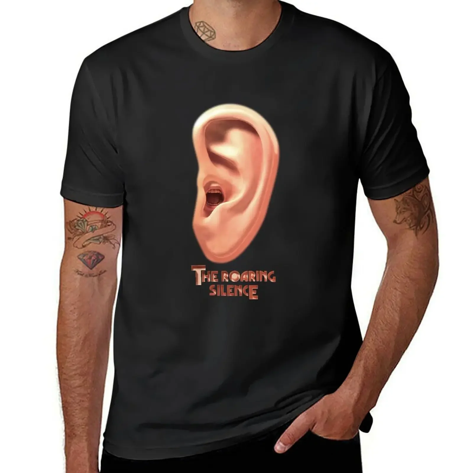 Manfred Manns Earth Band The Roaring Silence Official T-Shirt plain anime Aesthetic clothing slim fit t shirts for men