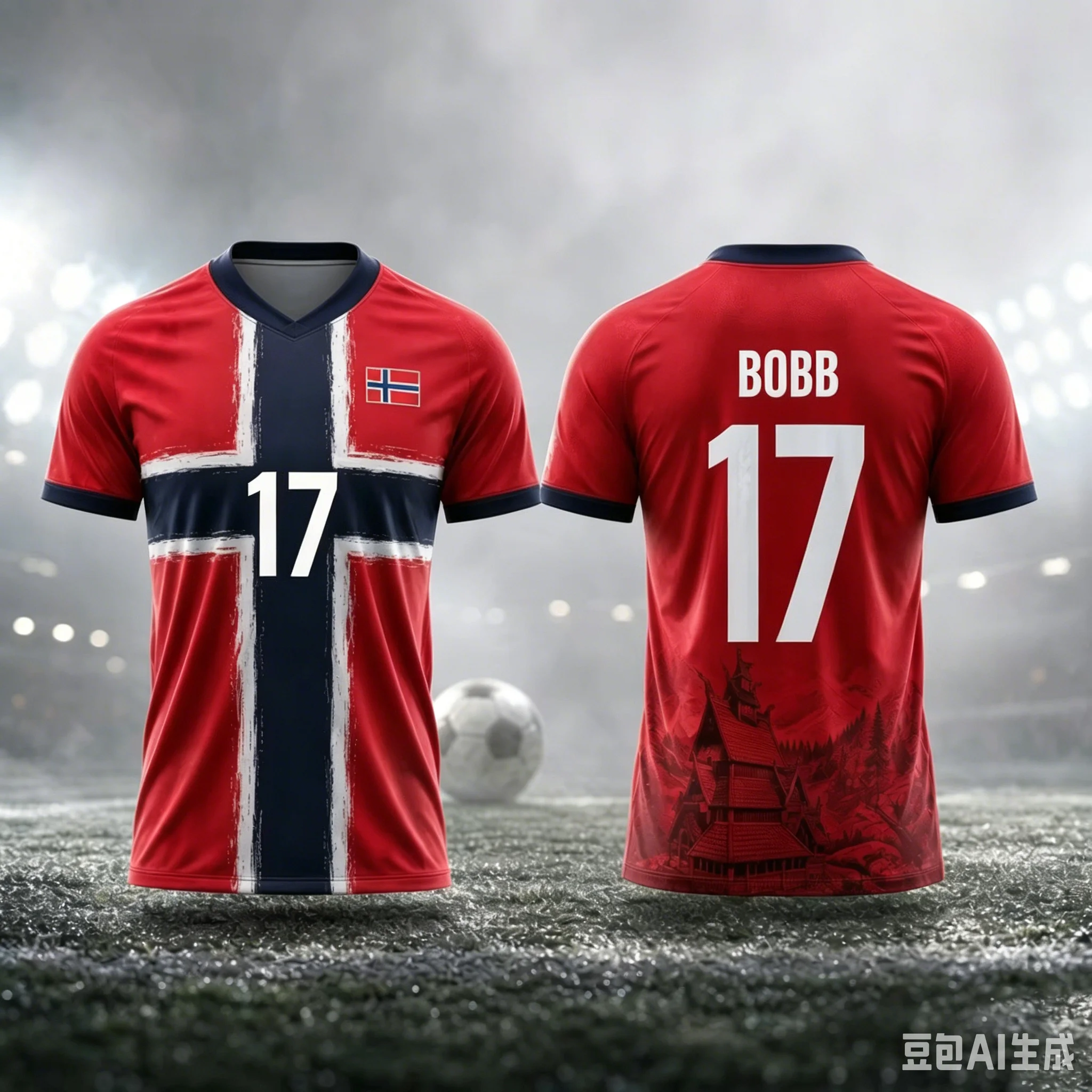 Norwegisches 3D Original Sommer-Fußballtrikot Herren- und Damenmodell Fußball-Trainingstrikot Modisches Freizeit-Oberteil - Kindergrößen – Detail 10