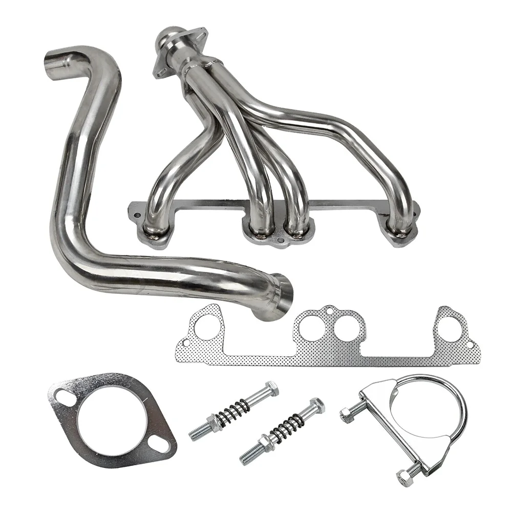 

Exhaust Manifold Header Gasket Pipe Kit for 1997 1998 1999 Jeep Wrangler TJ 2.5L L4 Stainless Exhaust Header with Downpipe T304