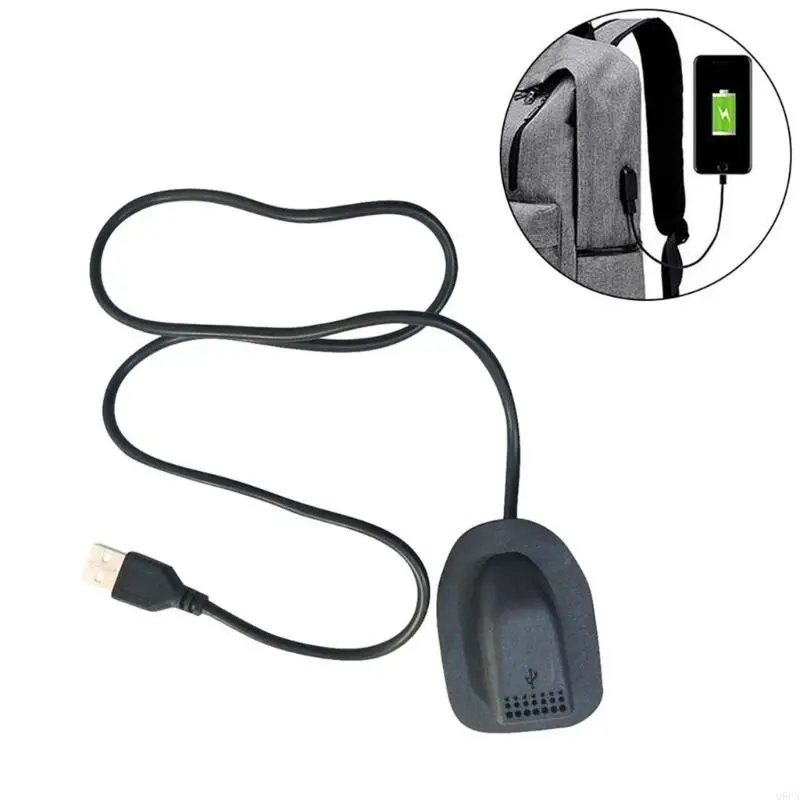 USB2.0 Charging Interface Adapter Charging Cable Part for Backpack, Backpack Crossbody Travel Chest Bag Charger Cable